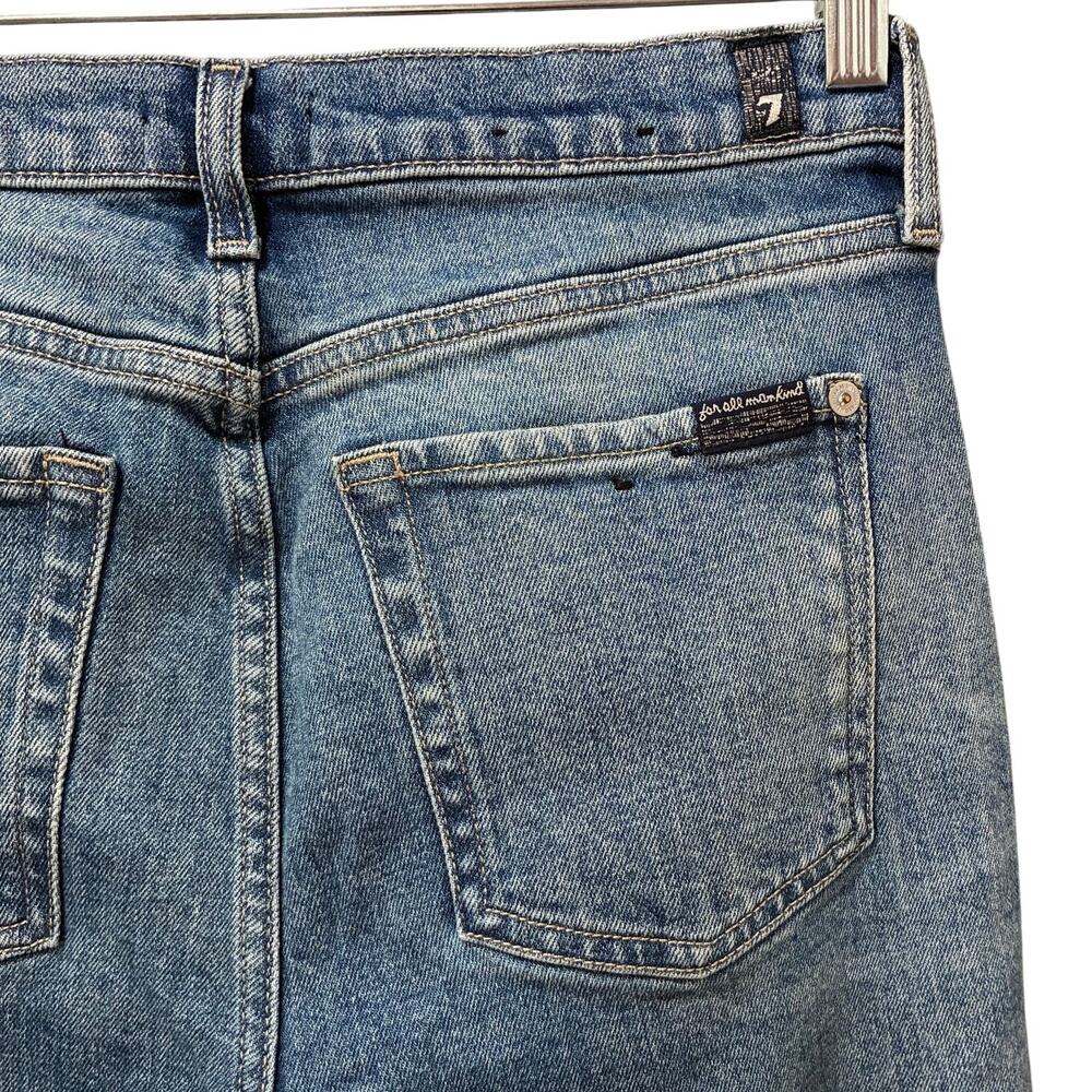 7 For All Mankind Josefina Boyfriend Button-Fly Jeans Sz 27 - Picture 5 of 11